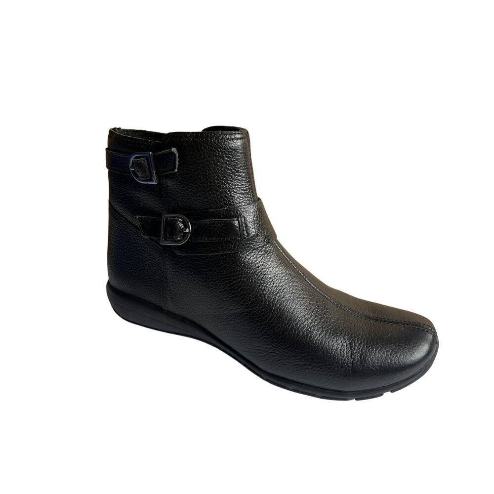 Easy Spirit Aurelia Women's Black Leather Ankle Boot Size 7